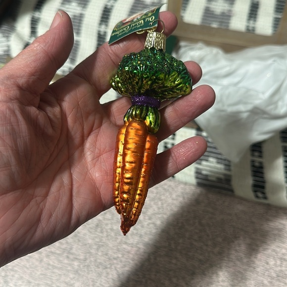 Old World Christmas Bunch Of Carrots Glass Blown Ornament New in Box - Picture 4 of 8